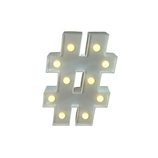 Luminoso - Led - Hastag - #