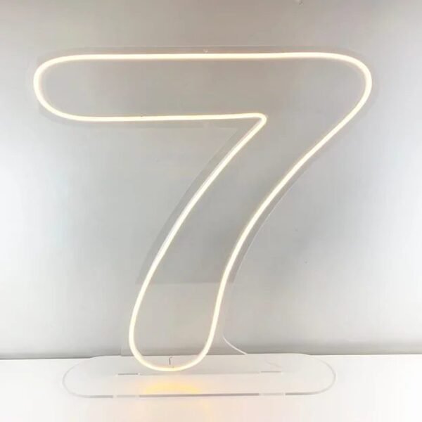 Luminoso - Led - Neon - Número 7 - 60cm