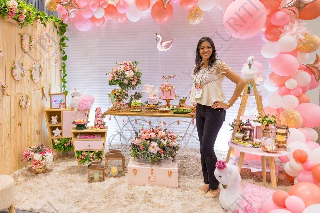 Decoração de Festa Infantil do Tema Cisne em Curitiba