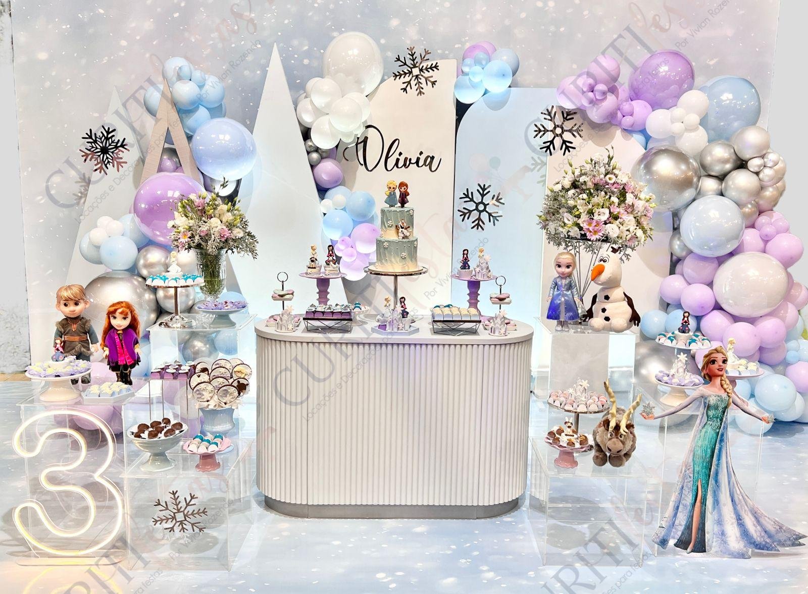 Decoração de Festa Infantil do Tema Frozen em Curitiba