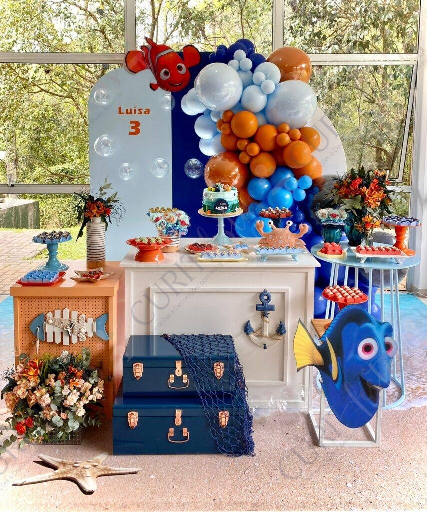 Decoração de Festa Tema Nemo e Dory para Locação - Curitifestas