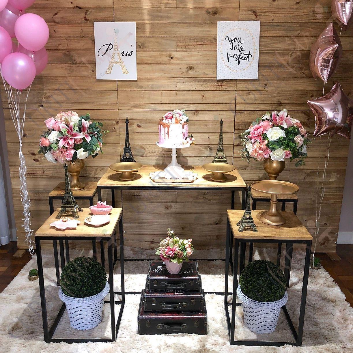 Decoração de Festa do Tema Paris em Curitiba