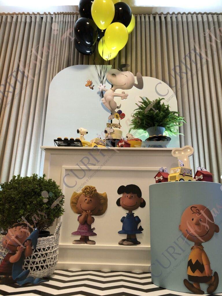 Decoração de Festa Tema Snoopy para Locação - Curitifestas