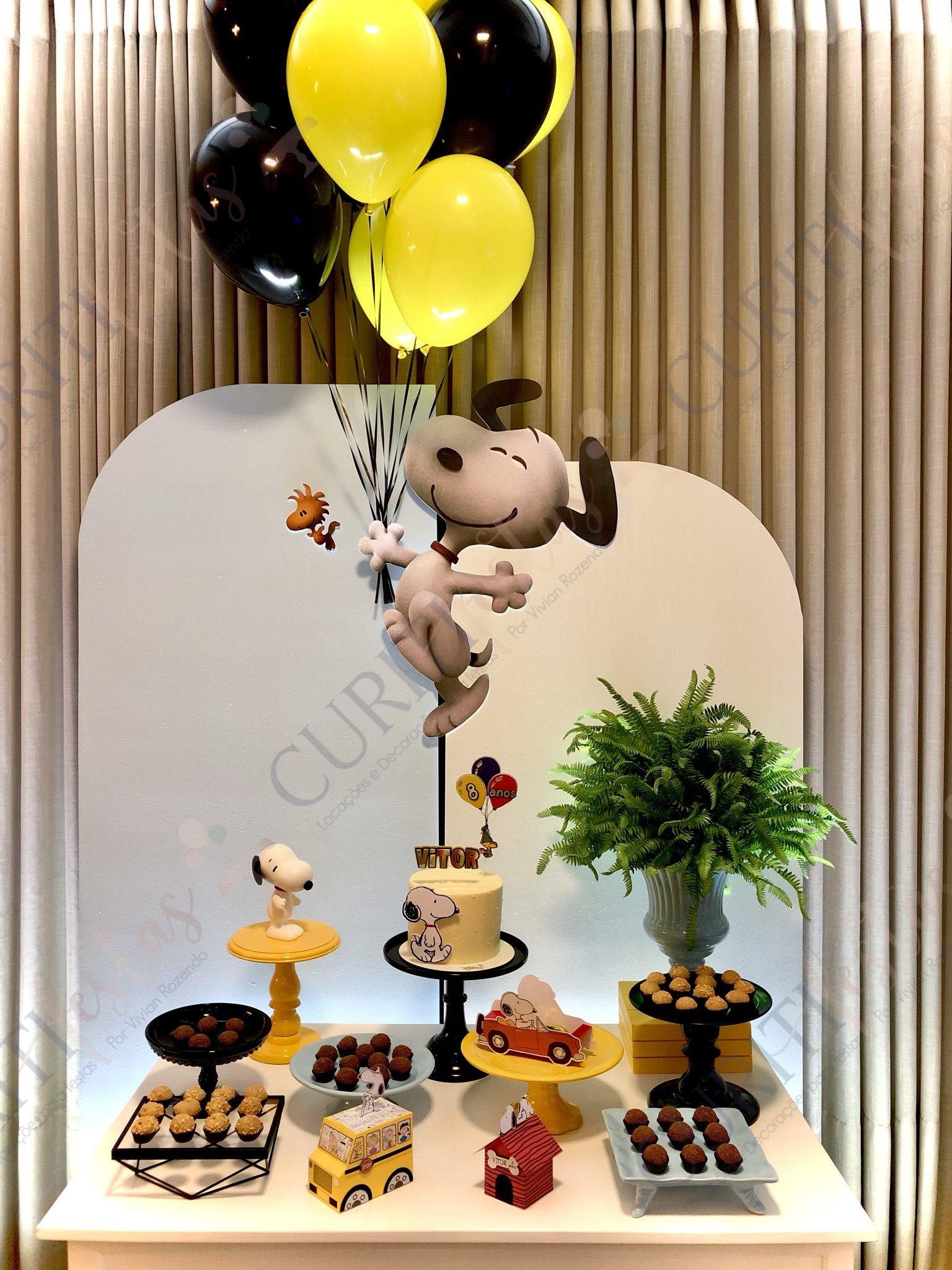 Decoração de Festa Tema Snoopy para Locação - Curitifestas