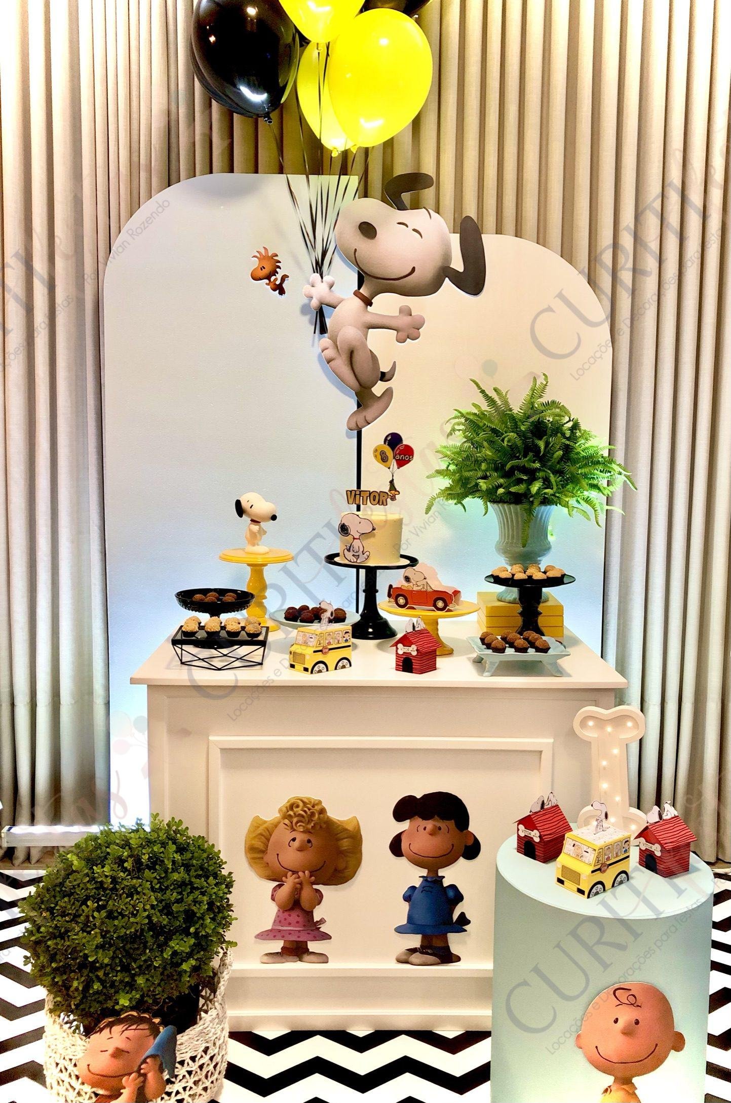 Decoração de Festa Tema Snoopy para Locação - Curitifestas