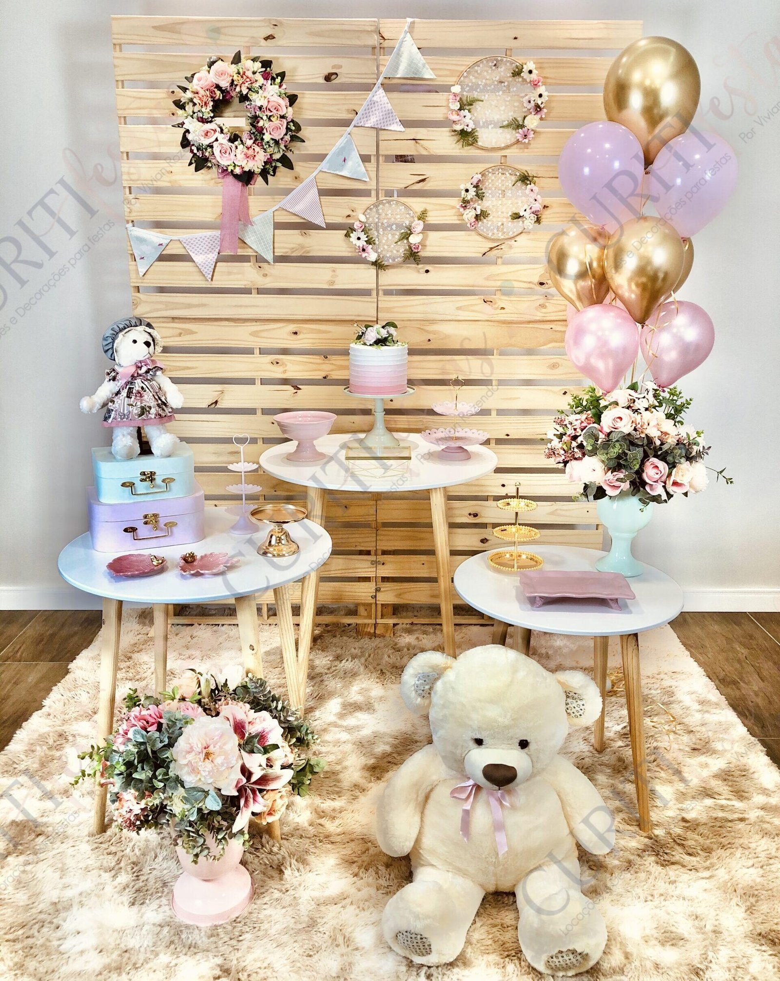 Decoração de Festa Infantil do Tema Ursinhas em Curitiba