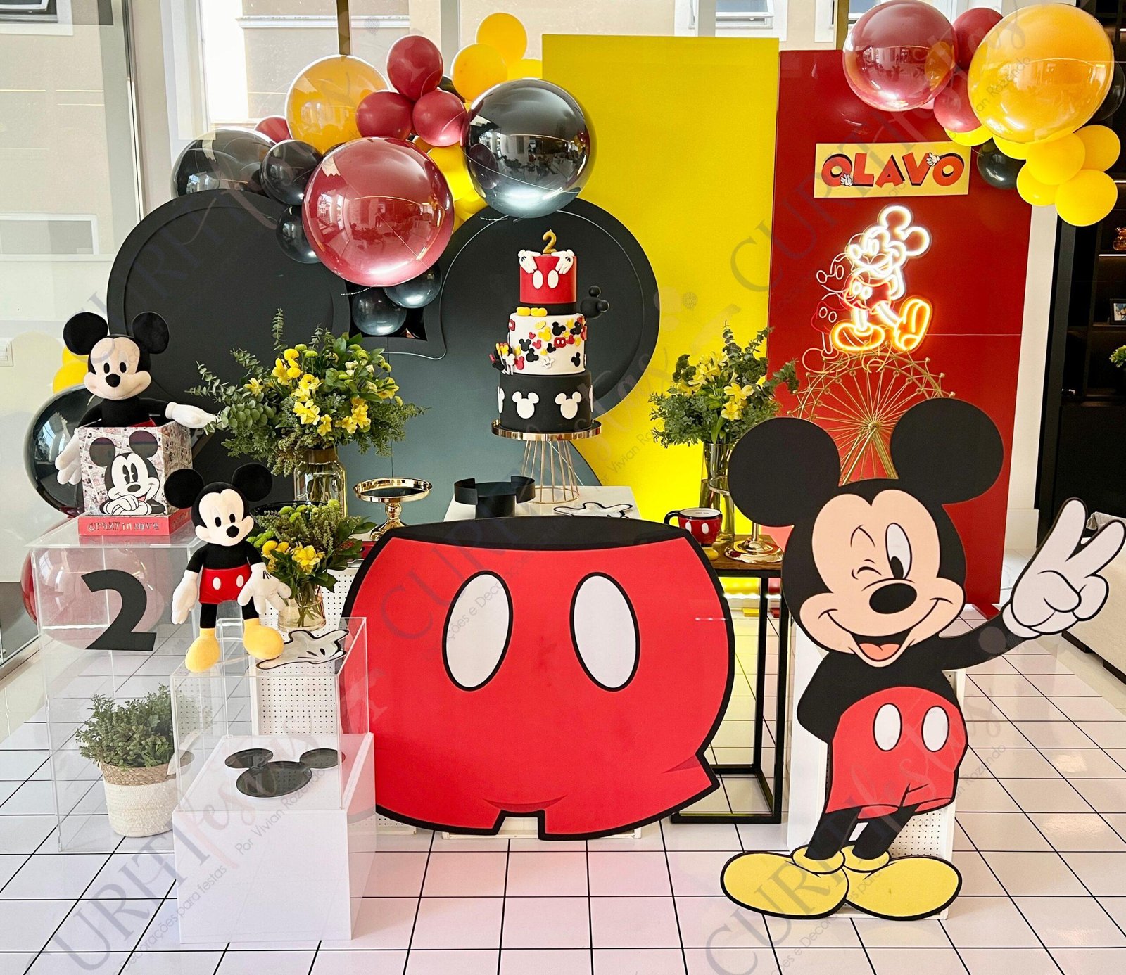 Decoração de Festa Infantil do Tema Mickey em Curitiba