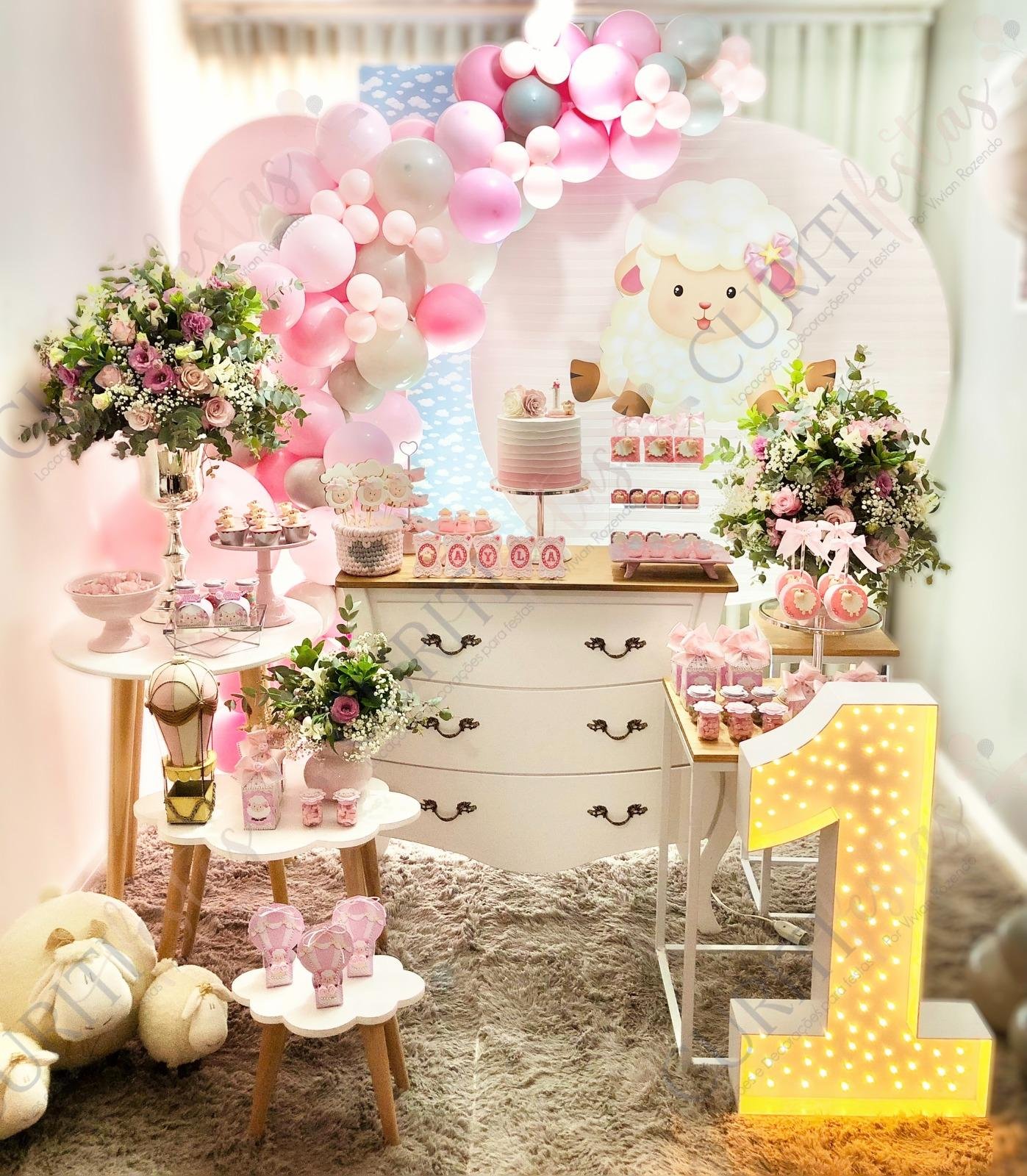 Decoração de Festa Infantil do Tema Ovelhinha em Curitiba