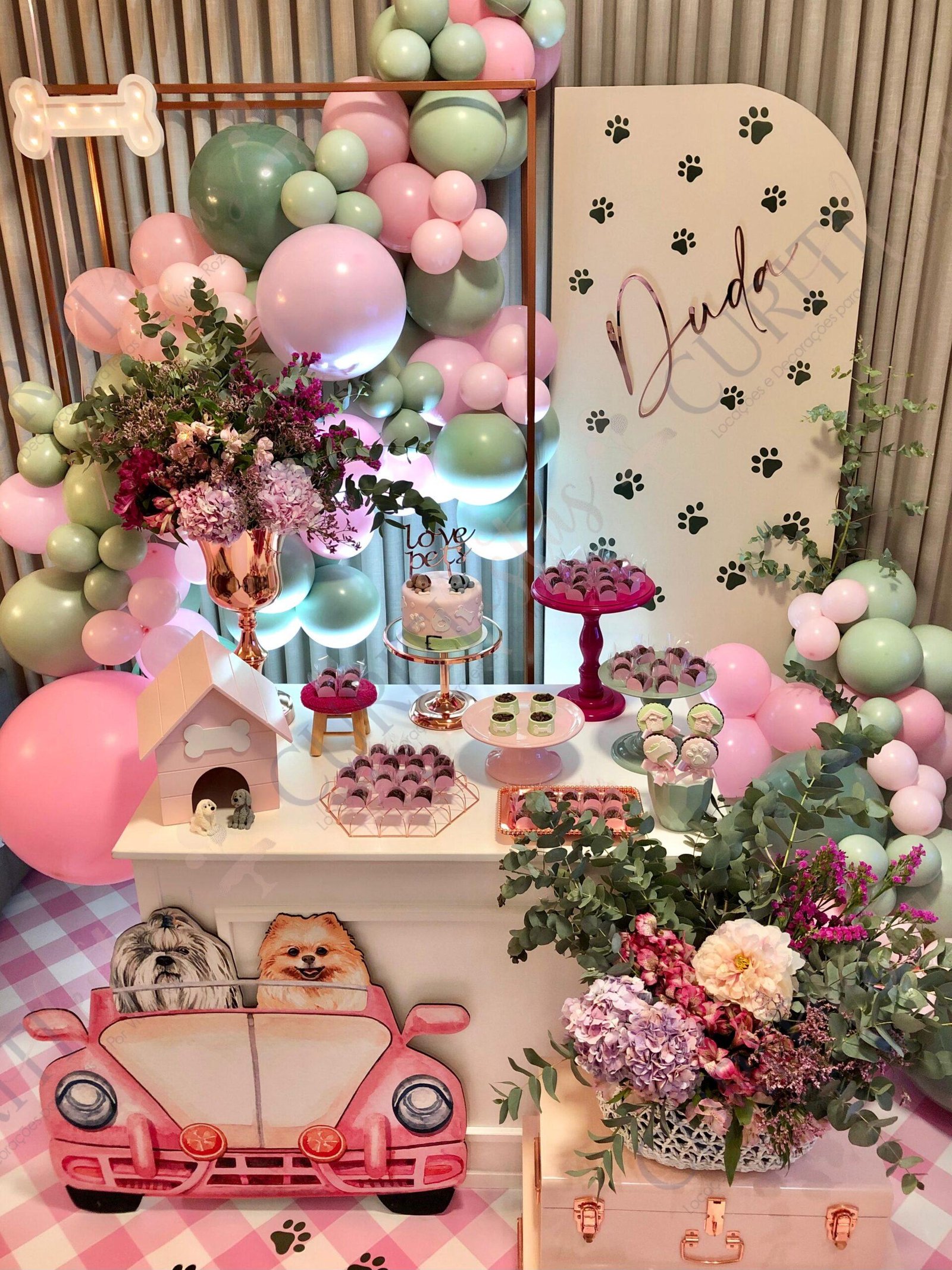 Decoração de Festa Infantil do Tema Pet | Cachorrinhos em Curitiba
