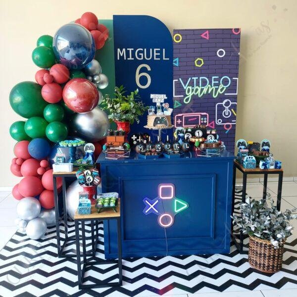 Decoração de Festa do Tema Videogame em Curitiba