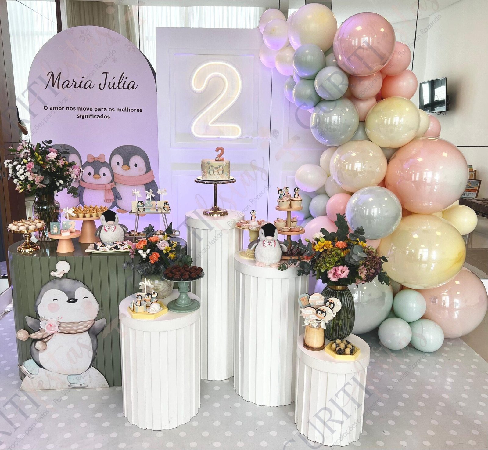 Decoração de Festa Tema Pinguim - Curitifestas