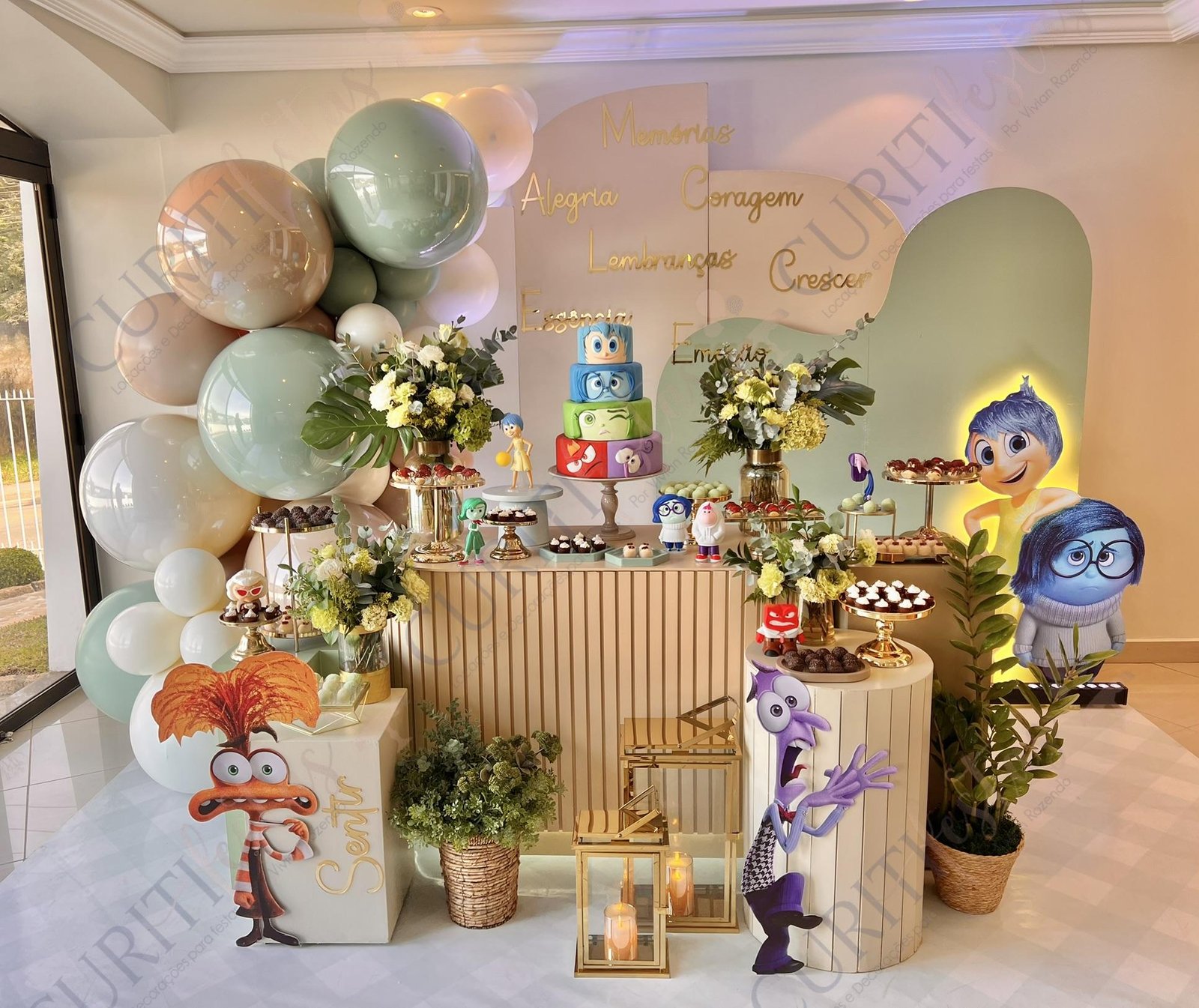 Decoração de Festa do Tema Divertidamente em Curitiba