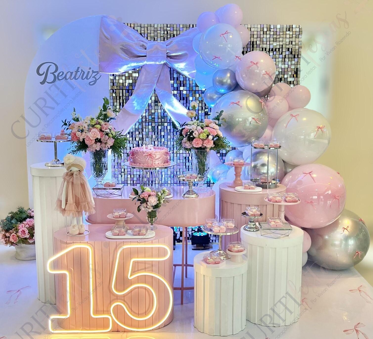 Decoração de Festa Tema Laços em Curitiba